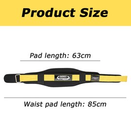 TOMVAES Gym Weightlifting Belt, Nylon Waist Support Belt, Workout Durable Back Support Strap, for Squats, Deadlifts, Boxing & Fitness Workouts