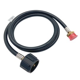 5 Feet Propane Adapter Hose Extension 1 lb to 20 lb Converter Replacement for QCC1 Assembly Replacement with Hose for Type1 LP Tank and Gas Grill - CSA Certified