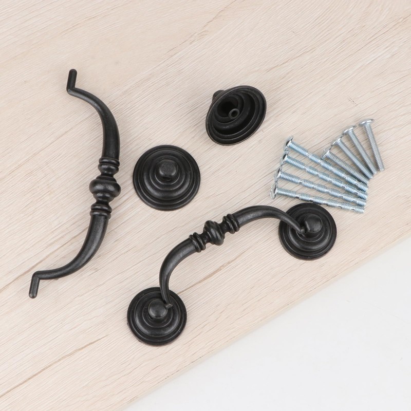 Brosay 4 Pcs Antique Drop Bail Drawer Pulls Shabby Chic