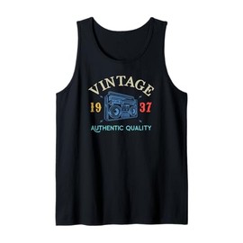 88th Birthday Born 1937 Women 88 Year Old Men 88 Birthday Tank Top