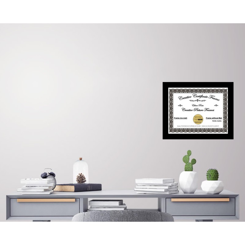 Creative Picture Frames 11x14 Diploma Frame Exact - No Mat,