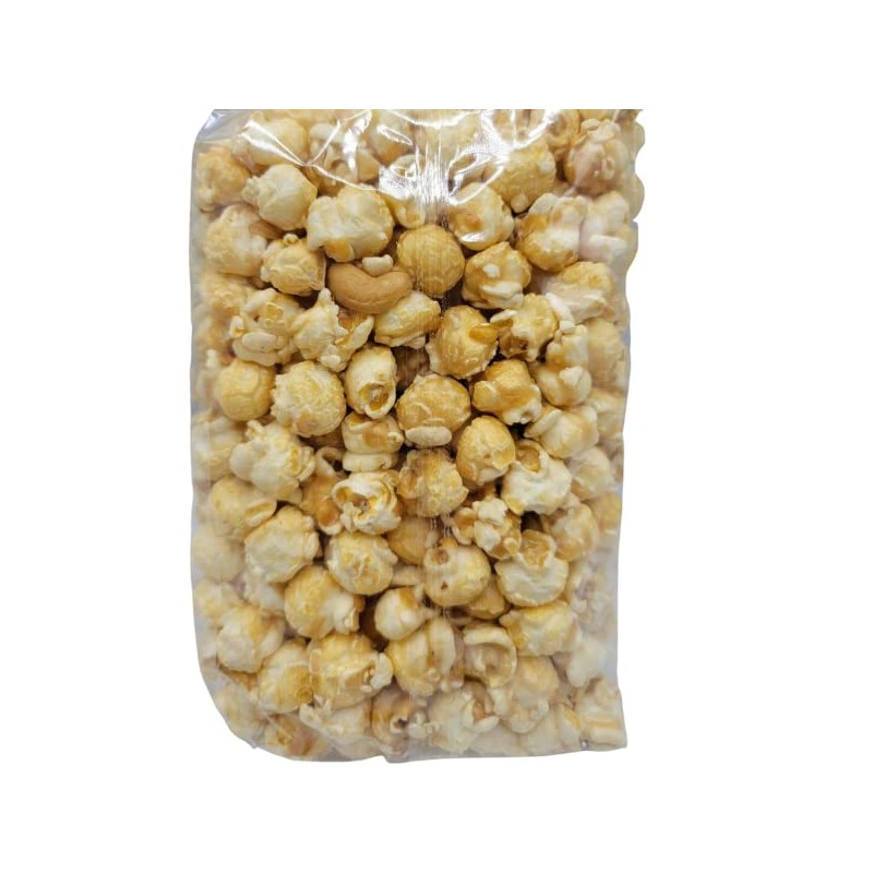 Cashew Almond Toffee Popcorn | Produced in Gibbon, Nebraska |