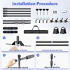 Qoolfoto Adjustable Photo Backdrop Banner Stand, 10 X 8ft Step