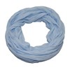 ACC Women's Silk Loop Scarf Light Plain Colours, lightblue