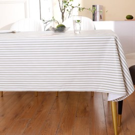 Heavy Duty Vinyl Tablecloth with Flannel Backing Waterproof Oil-Proof PVC Table Cloth Stain-Resistant Wipeable Rectangle or Square Table Cover for Indoor and Outdoor 60X84 Inch