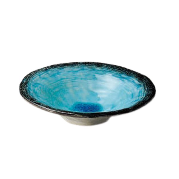 Yamashita Kogei 906215109 Sashimi Plate, Sky Blue Stripe, 5.7 x