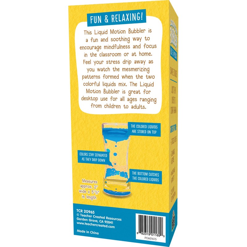 Teacher Created Resources Blue & Yellow Liquid Motion Bubbler