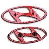 Hyundai 9999Z057258 Logo Emblem 2-Piece Black
