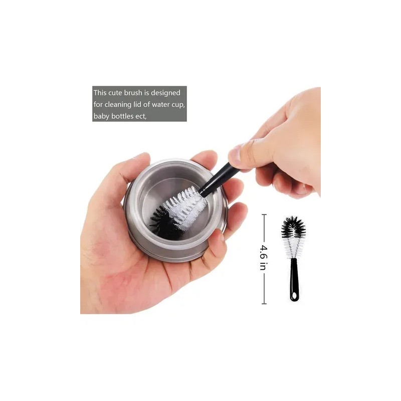 8piezas Cepillos De Limpieza Cepillos Para Botellas Bendable