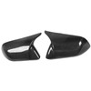 1 Pair Carbon Fiber Mirror Covers Ox Horn Style Car