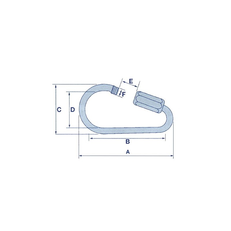 X4 3.5MM Zinc Plated Pear Shaped Quick Link - Repair