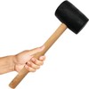 Rubber Mallet Hammer for Paving Slabs with Wooden Shaft Durable
