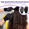 EIH1 3 Paar hitzebeständige Handschuhe für das Haarstyling mit rutschfester