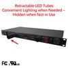 Clear Power 11-Outlet 2160J Rackmount Surge Protector PDU w/LED Lights
