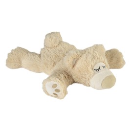 Warmies® Warming Cushion / Stuffed Toy "Sleepy Bear Beige" 100% Millet Filling 35 cm 700 g