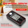 Color Temperature Tester High Precise Illuminance Meter 0.5-300000LUX LED Illumination