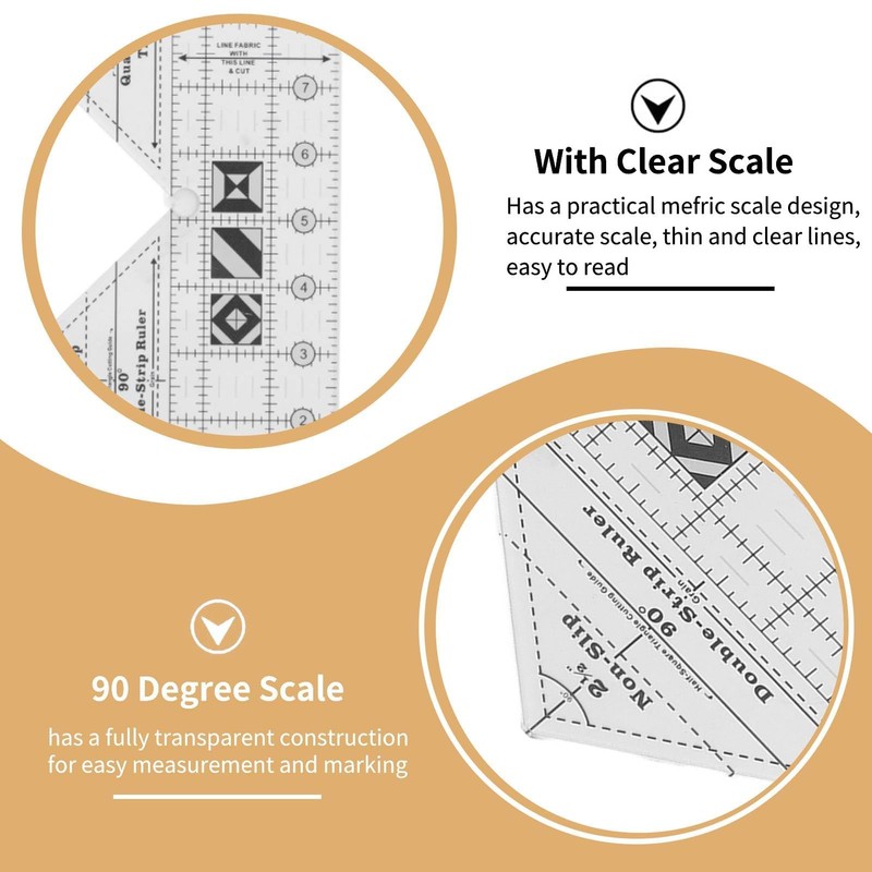 90 Degree Ruler, 10 Inch 90 Degree Double Strip Ruler