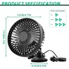 VBGURR USB Car Fan, Electric Auto Cooling Fan for Dashboard