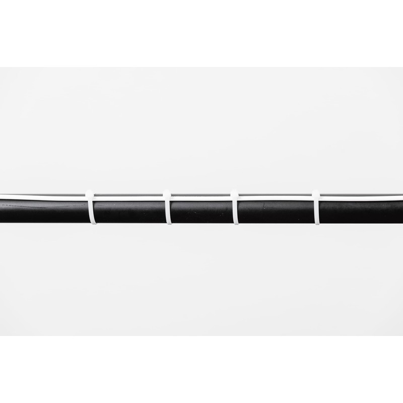 ERKO Cable Ties, White, 200 mm x 7.6 mm, Tensile