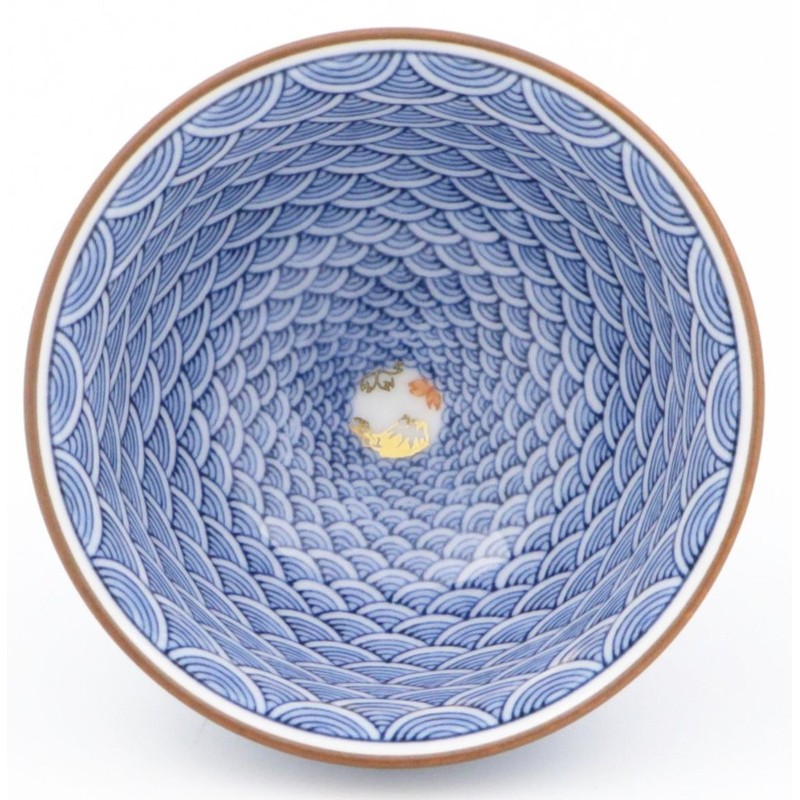 Hasami midō Kilns 急須 茶器 Set (with box) Seigaiha 尽si