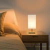 Small Bedside Table Lamp for Bedroom, Minimalist Nightstand Lamp with