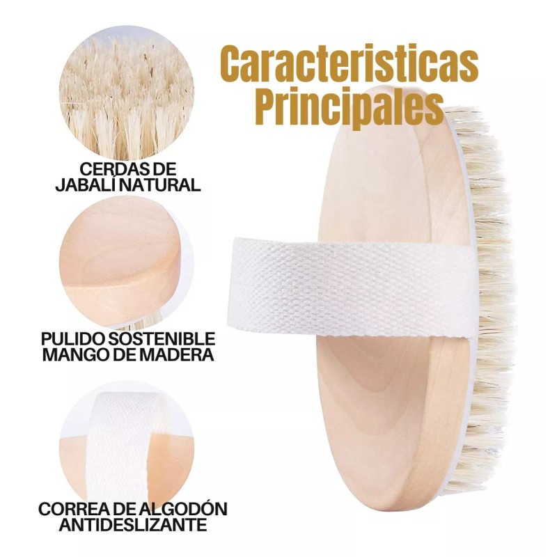 Universo en Linea Cepillo Corporal Exfolia Quita Piel Muerta Circulacion