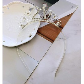 IETOSY Silver Crown 21st Birthday Headbands Tiara,21sth Birthday Crown Princess Queen Party Headband for Women Girls,21st Birthday Party Hair Accessories Decorations Supplies