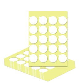 LNYMZD 240Pcs White Candle Wick Stickers,Candle Making Kit, Candle Making Supplies, Double Sided Candle Stickers, Heat Resistant for Hot Wax Candle Making，Crafting