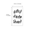 SanerLian Guitar Music Temporary Tattoo Sticker Watercolor Waterproof Adult Men
