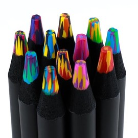 Kird Barken Stocking Stuffers, Art Supplies, 12 Rainbow Colored Pencils, Teen Girl Gifts Trendy Stuff, Multicolored Cool Stuff Fun Art Pencil Teen Girl Gifts Trendy Stuff for Coloring, Drawing
