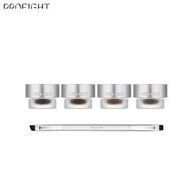 PROEIGHT Stay On Gel Eyeliner + Dual Eyeliner Brush Set 2items, Color:04 Mute Brown