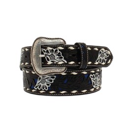 Nocona Men's Floral Pierced Underlay Western Belt - N2413001 40