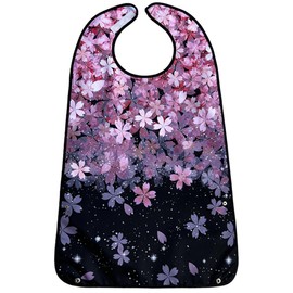 VOPHIA 1 Pcs Adult Bibs for Women Washable Bib Reusable Waterproof Clothing Protector with Optional Crumb Catcher