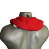 Linseed Neck Pillow with Chambers Organic Fabric Red Linseed Cushion