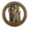 HIR Round Bronze Saint St Christopher Go Your Way in