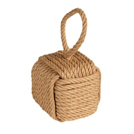 Creative Co-Op Jute Rope Knot Door Stop, Neutral