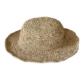 Breathable Sweat Proof Summer hat for Men and Women. Hand Crafted Sun hat Made from Natural Hemp from Nepal. Foldable with Classic Looks and Comfy. Ivory