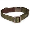 Reddy Olive Jacquard Dog Collar, X-Small