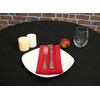 Hemstitch Dinner Napkins Red 1 Dozen