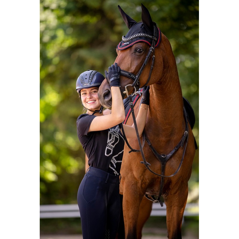 Roeckl Sports equestrian gloves LORRAINE, ladies summer riding glove, desert