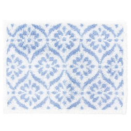 OKA Bathroom Foot Wipe Mat, White, Approx. 17.7 x 23.6 inches (45 x 60 cm), Easy Dry Bath Mat, Beaute (Water Absorbent, Quick Drying)