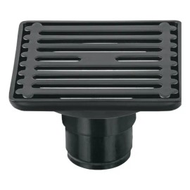 Resumidero 6 X 6'' Acero Inoxidable Foset RS-702M Negro