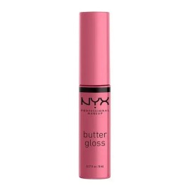 Labial Líquido Nyx Butter Gloss Cobertura Ligera A Media 8ml Color Angel food cake