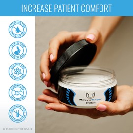 HawkGrips Massage Cream Emollient - Oil-Based Deep & Soft Tissue Application, Body & Muscle Therapy, Safe & Clean Ingredients, Ideal Use with Hands & Tools - Vanilla Scent, Single Jar (8oz)