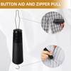 2 Pieces Button Hook，Zip Puller Aid One Hand Buttons Aids