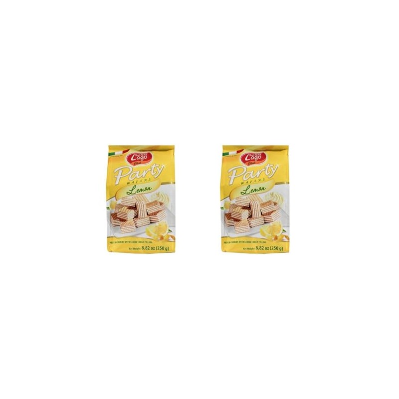Gastone Lago Party Wafers Lemon Cream Filling 8.82 oz, 250g