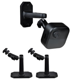 2 Pack Adhesive Wall Mount Bracket for Blink Outdoor 4 (4th Gen)/(3rd Gen)/Blink Mini/Mini 2, No-Drill Strong VHB Stick On or Screws (2-Way Install) for Blink Indoor Outdoor Camera (Black)