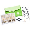 KNITPRO Interchangeable Needle Tips Set Bamboo Deluxe Set, Wood and