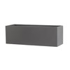 Root and Stock Belmont Rectangle Fiberglass Planter Box, Grey, L:30"