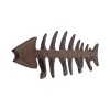 Unbranded Large Cast Iron Fish Bone Skeleton Wall Hook Rack